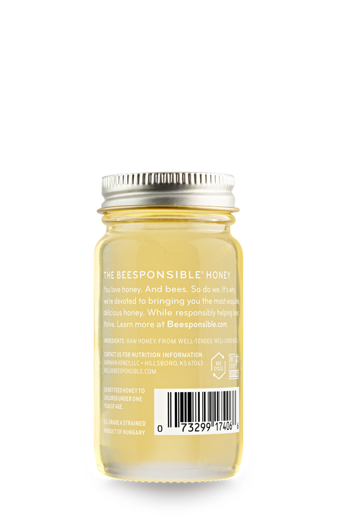 Hungarian Raw Acacia Mini Jar (3 OZ)