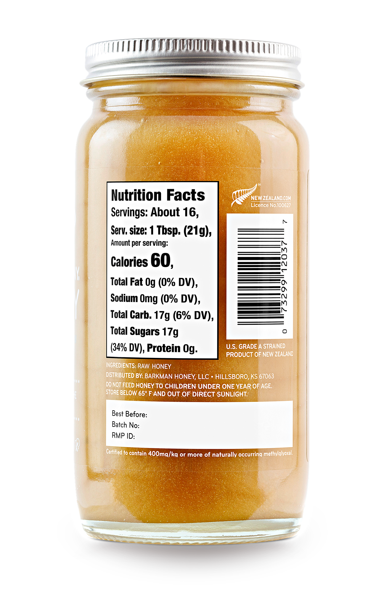 New Zealand Raw Manuka 400+ MGO