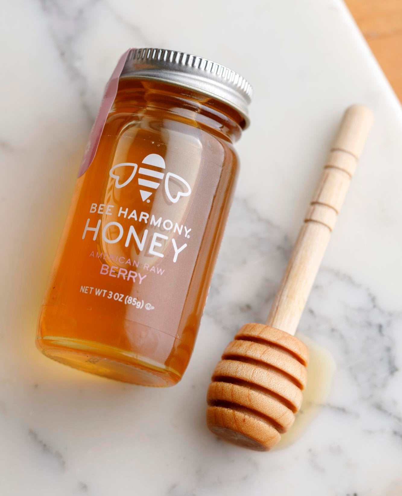 Mini Wooden Honey Dipper (4")