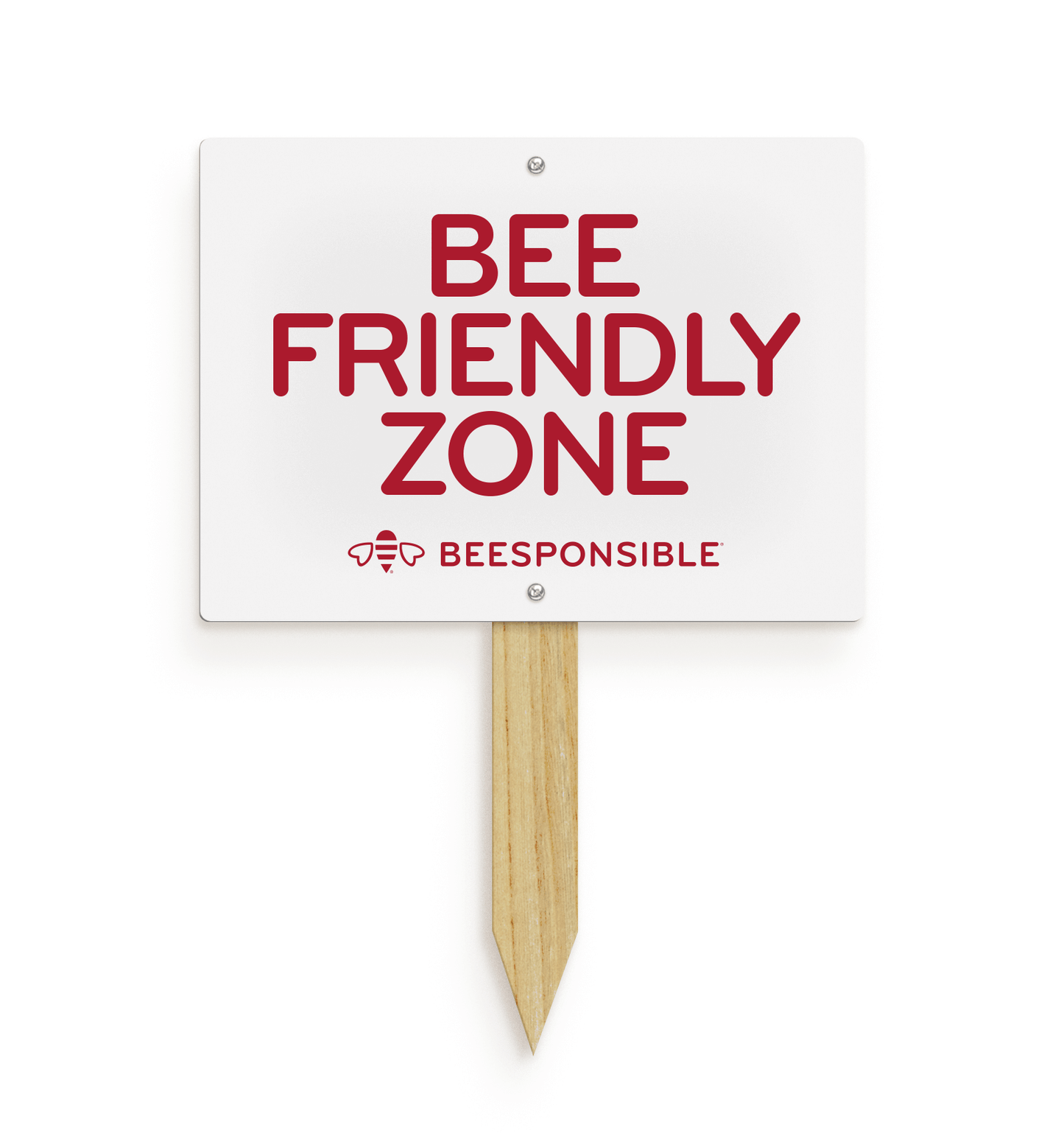 Garden Sign: Bee Friendly Zone (11x8")