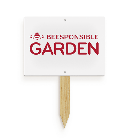 Garden Sign: Beesponsible Garden (11x8")