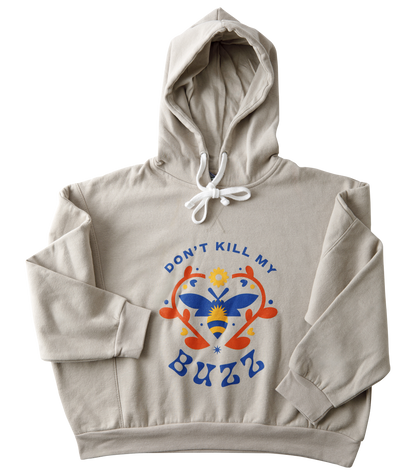 Don't Kill My Buzz Women's Fleece Crop Hoodie